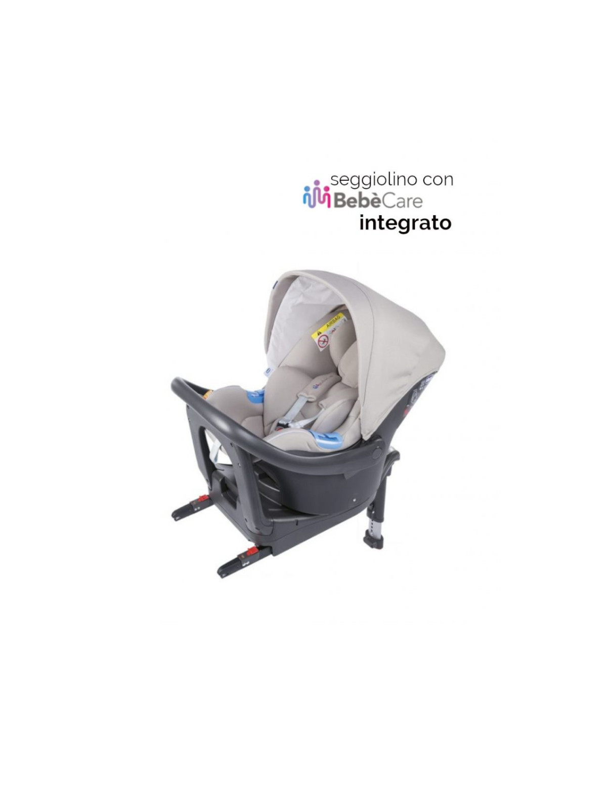 Chicco trio stylego up crossover beige con oasys i-size <b> con bebècare integrato </b> - Chicco