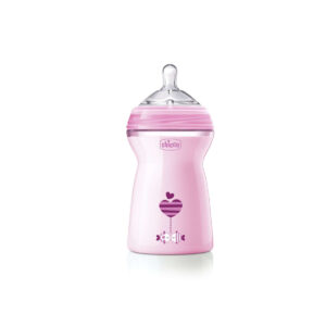 Chicco biberon natural feeling 6m+ 330ml rosa - Chicco