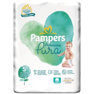 Pampers naturello 0% profumo  taglia 5 (11-25 kg) - 19 pz - Pampers