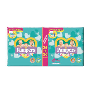 Pampers baby dry maxi taglia 4 (7-18 kg) - 46 pz - Pampers