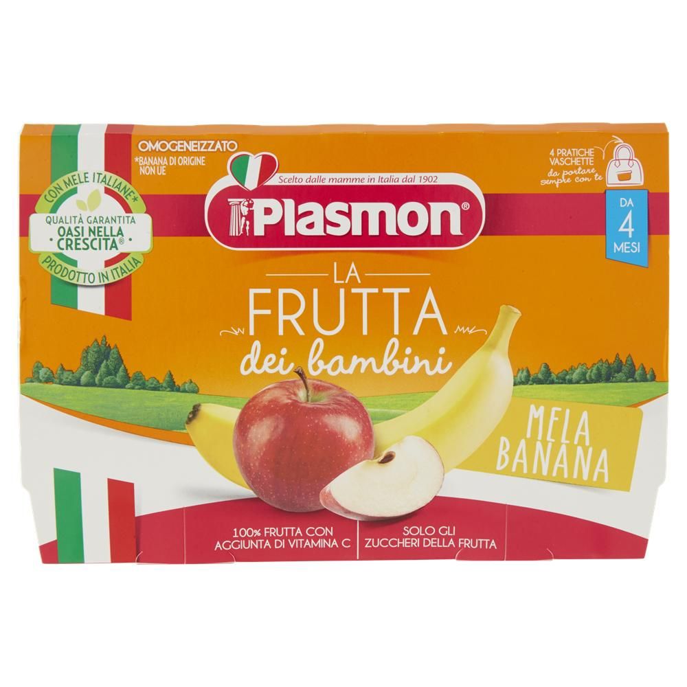Plasmon - sapori di natura mela - banana - 4x100g - PLASMON