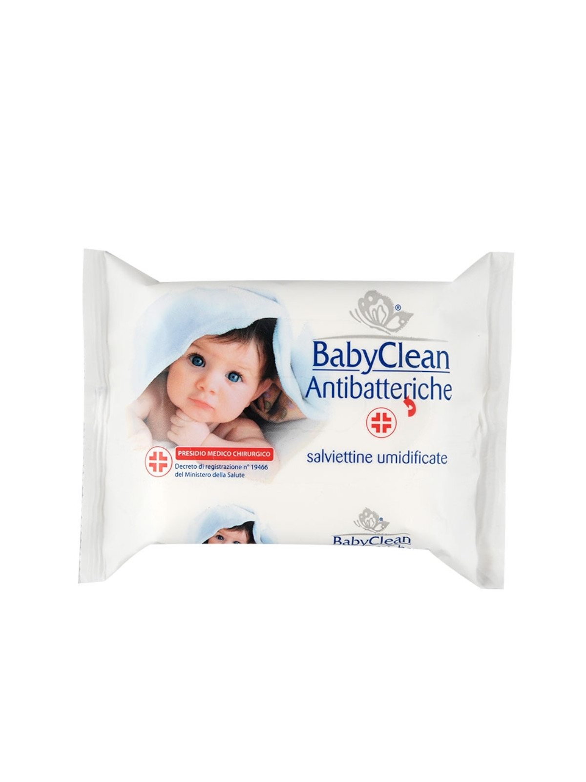 Palucart® baby clean salviette antibatteriche pulizia e disinfezione rapida baby 20 salviette umidificate per neonati - Baby Clean