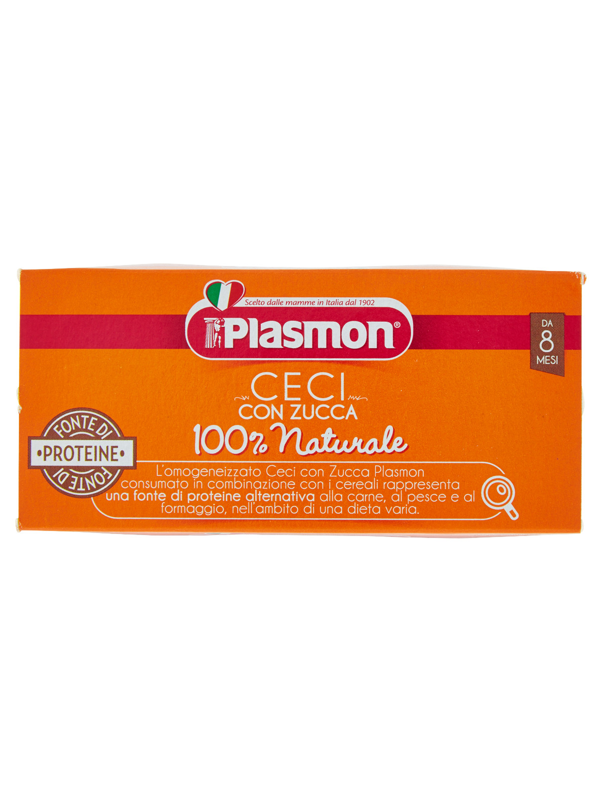 Plasmon - omogeneizzato ceci e zucca - 2x80g - PLASMON