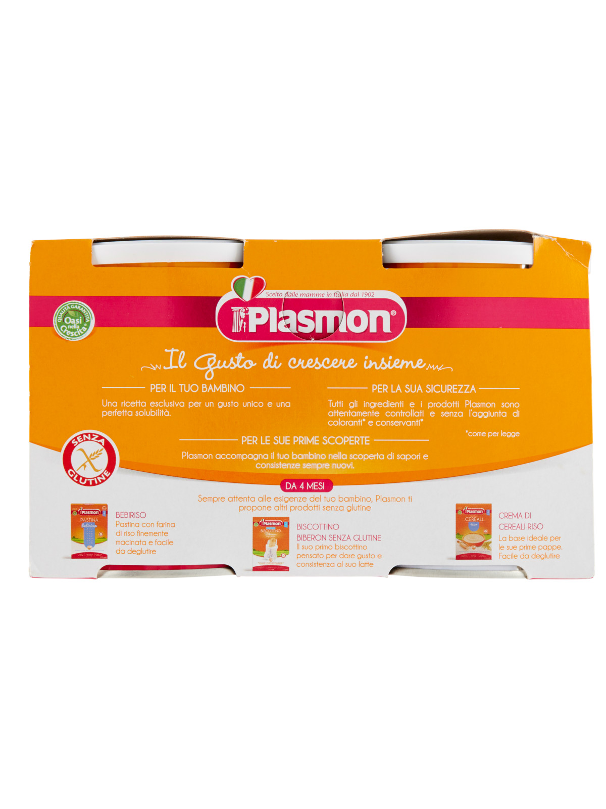 Plasmon - Biscotto Plasmon Granulato senza Glutine - 2x374g - Bimbostore