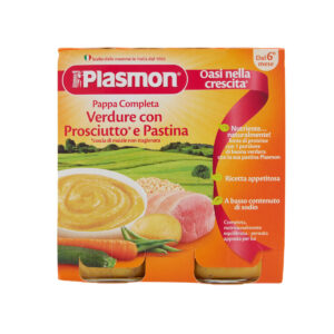 Plasmon - omogeneizzato pappe prosciutto - verdura - pastina - 2x190g - PLASMON