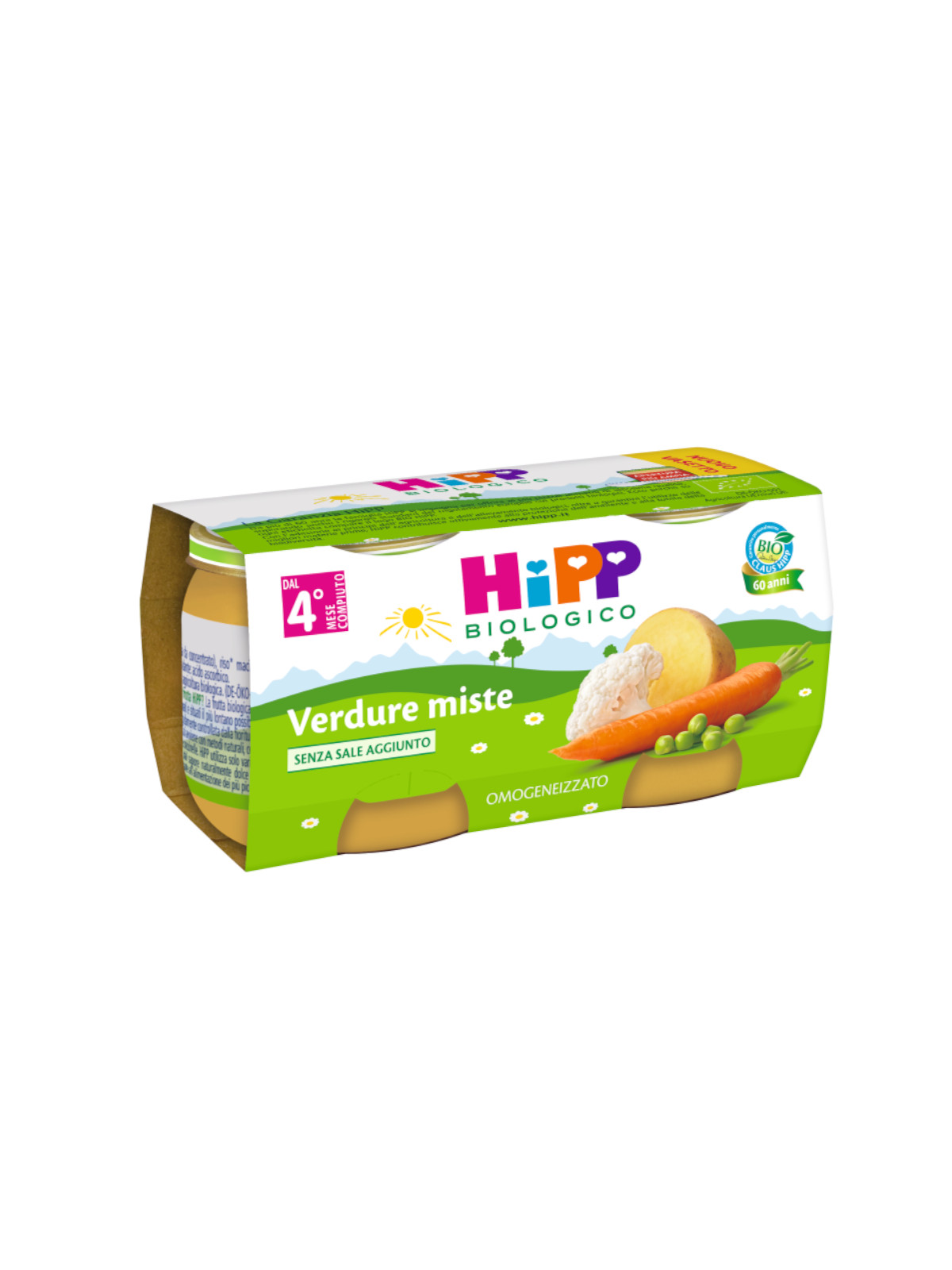 Hipp - omogeneizzato verdure miste 2x80g - Hipp