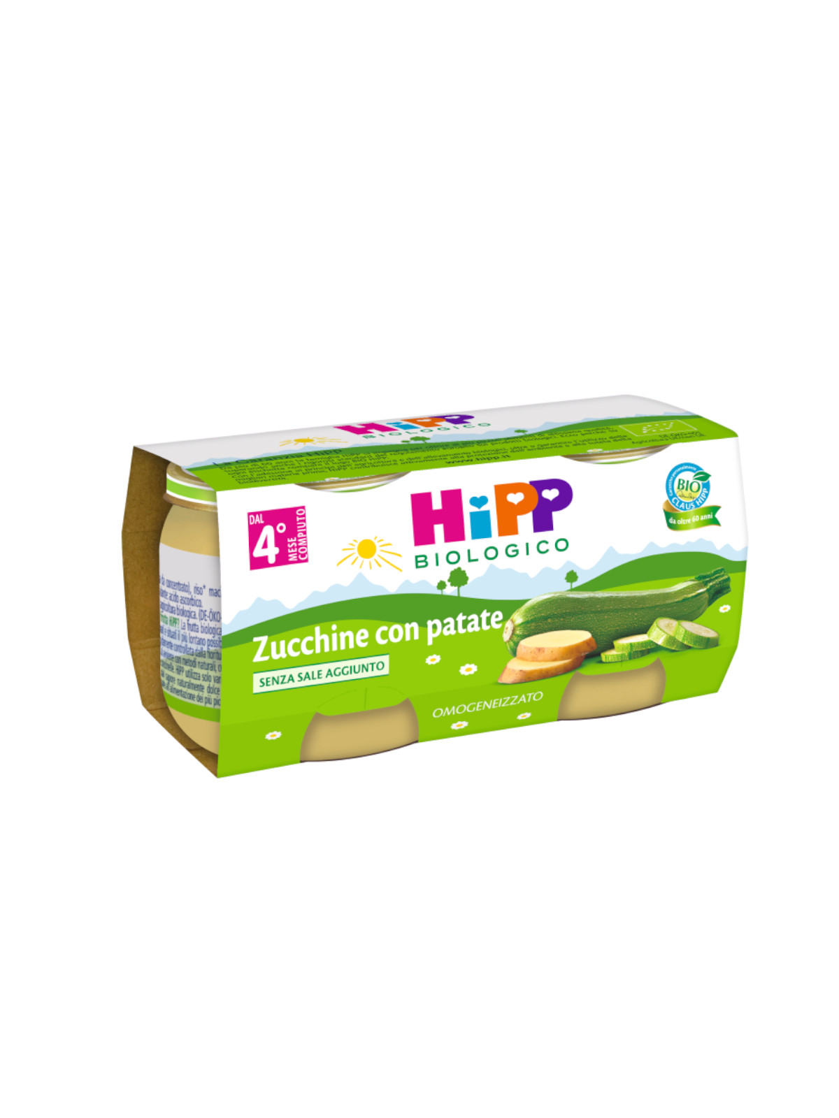 Hipp - omogeneizzato zucchine con patate 2x80g - Hipp
