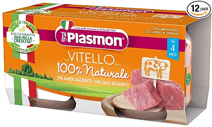 Plasmon - omo vitello 12x80g - PLASMON