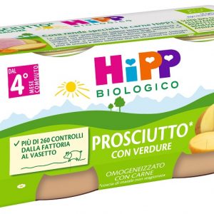 Hipp - omogeneizzato prosciutto con verdure 2x80g - Hipp