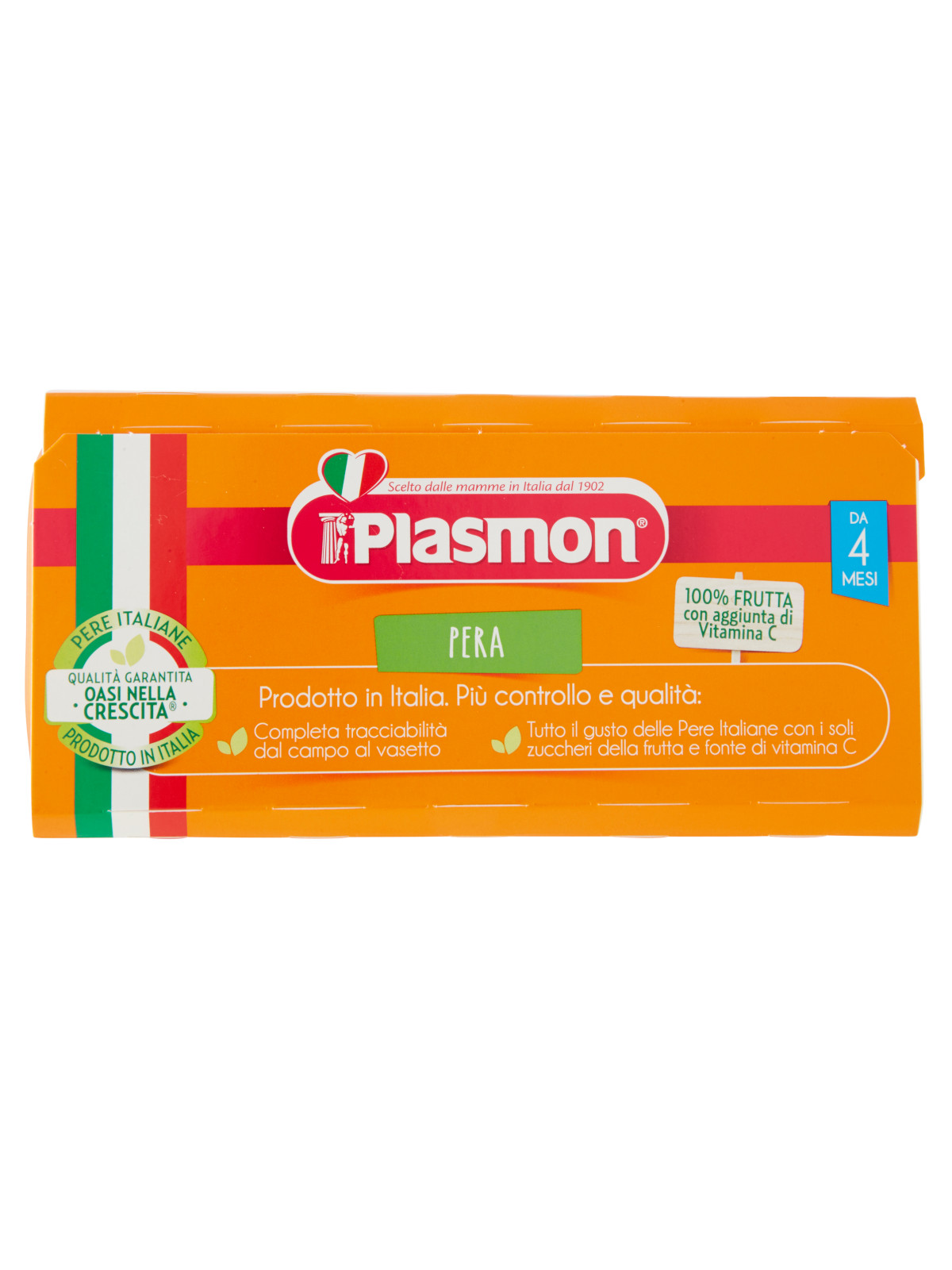 Plasmon - sapori di natura pera - 4x100g - PLASMON