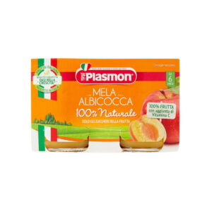 Plasmon - omogeneizzato mela - albicocca - 2x104g - PLASMON