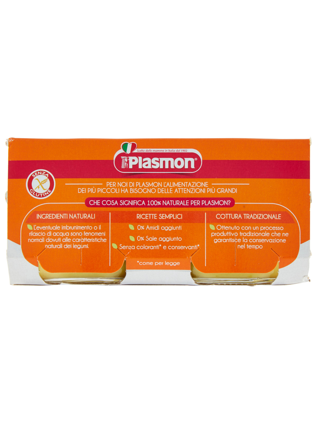 Plasmon - omogeneizzato ceci e zucca - 2x80g - PLASMON