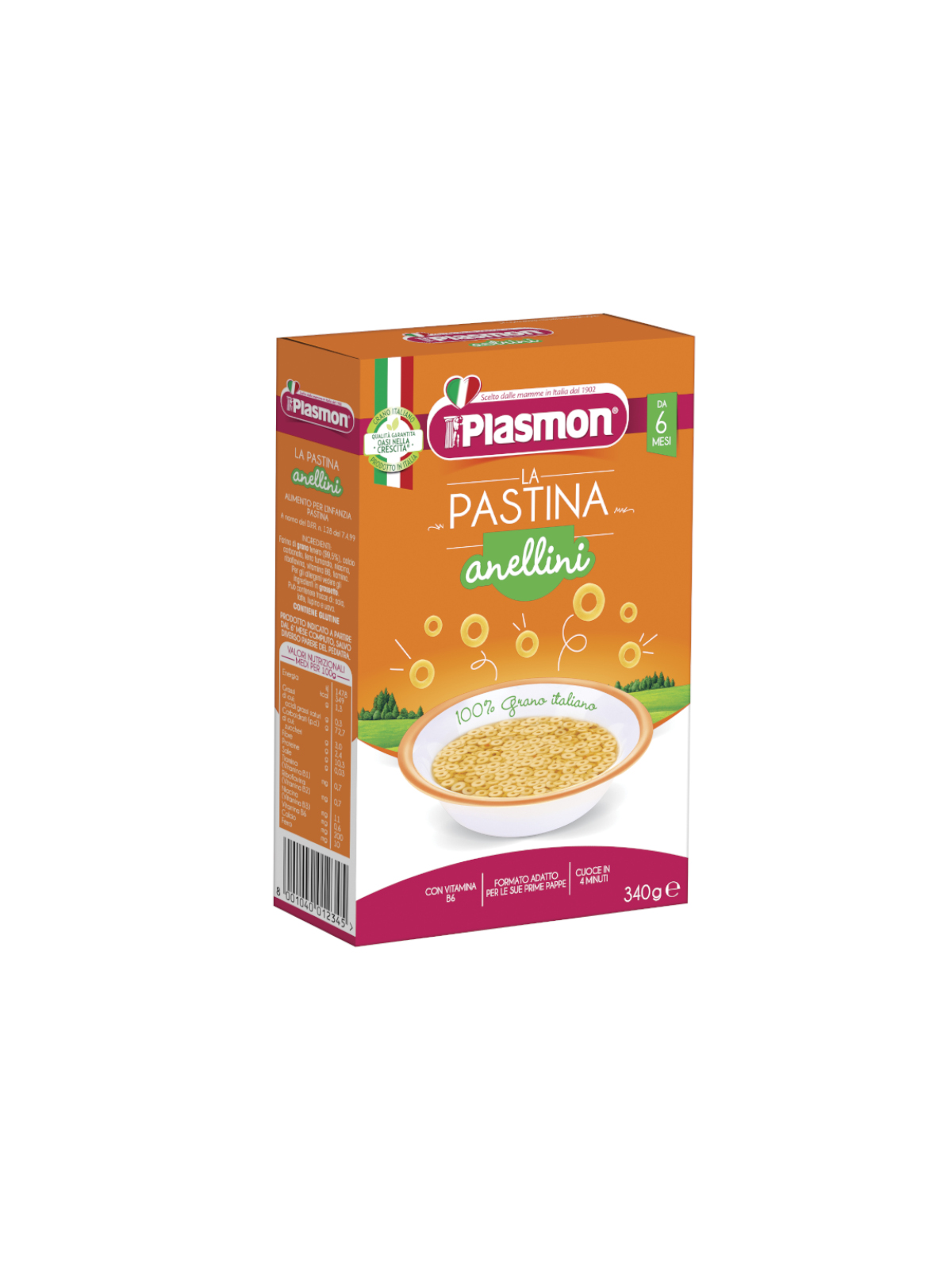 Plasmon - Pastina Anellini - 340g - Bimbostore