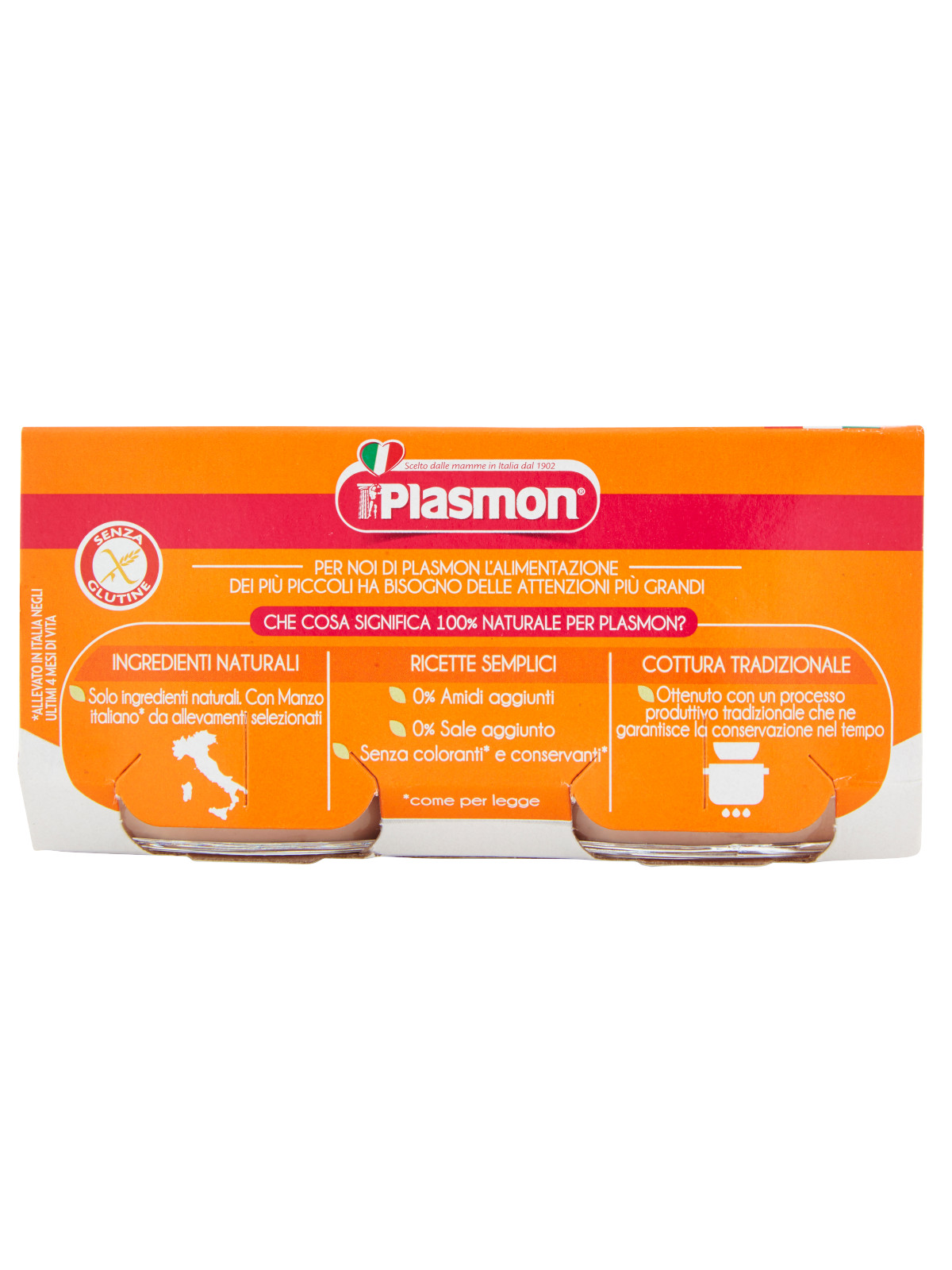 Plasmon - omo manzo - 2x80g - PLASMON