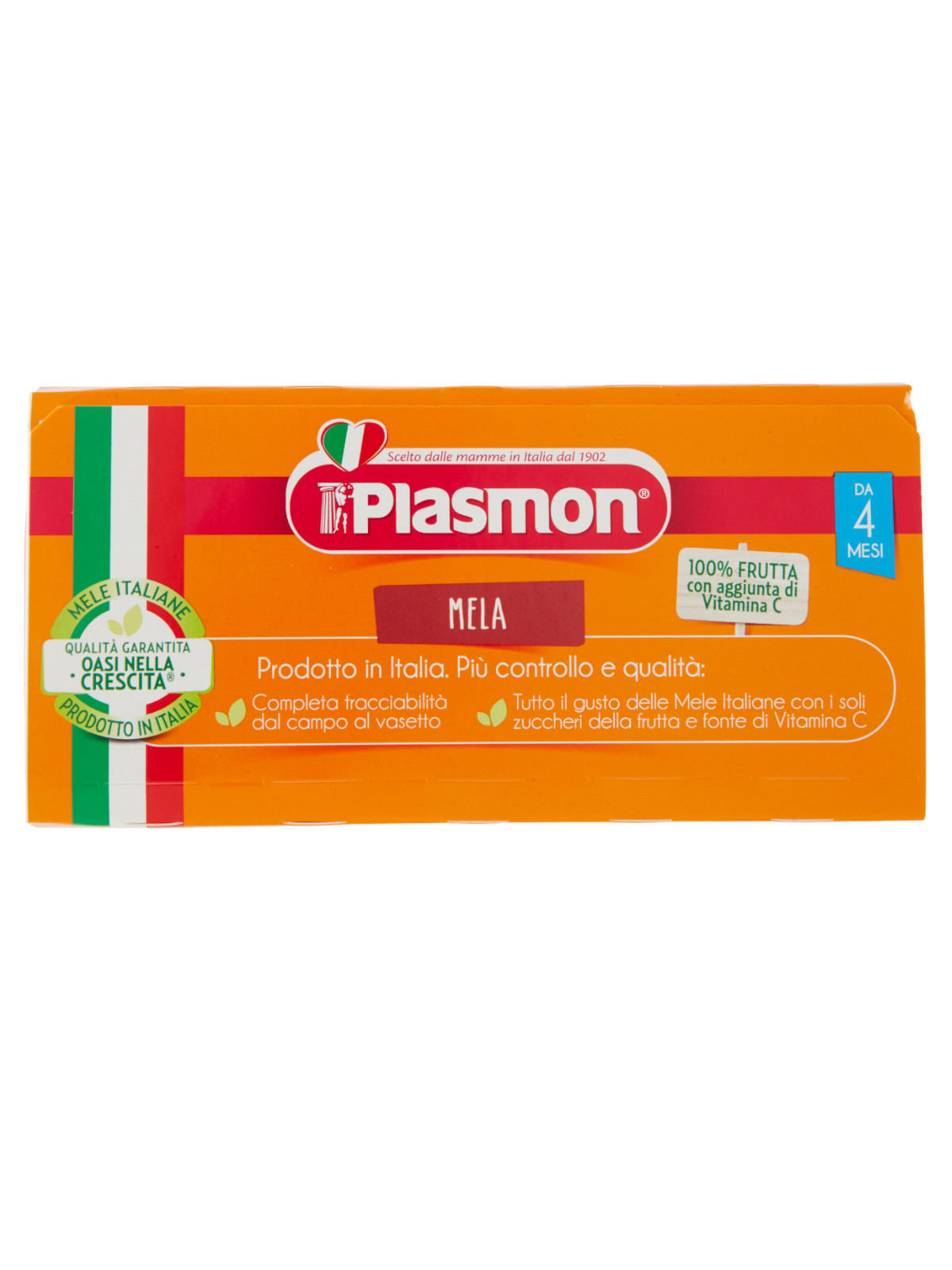 Plasmon - sapori di natura mela - 4x100g - PLASMON