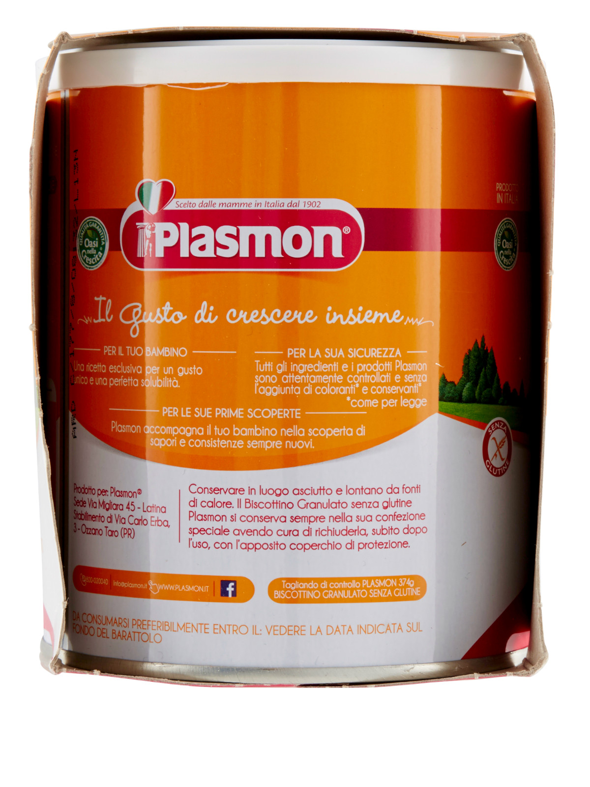 Plasmon - biscotto plasmon granulato senza glutine - 2x374g - PLASMON