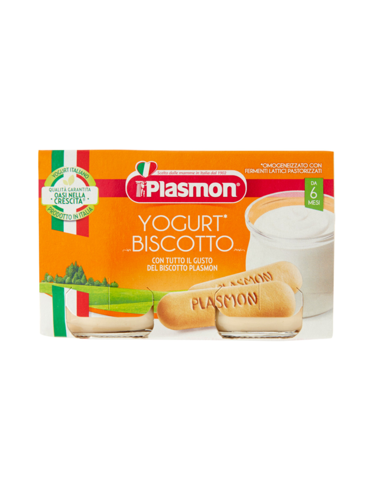 Plasmon - omogeneizzato yogurt biscotto - 2x120g - PLASMON