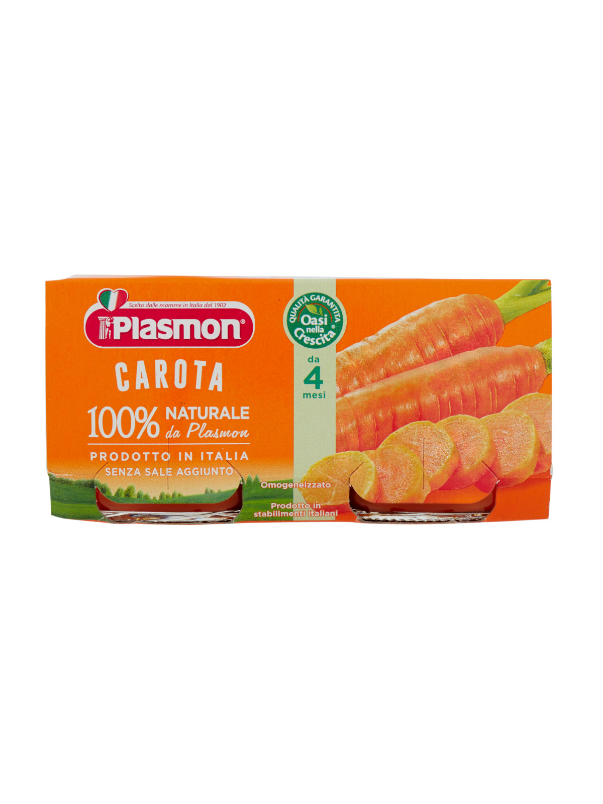 Plasmon - omogeneizzato carota - 2x80g - PLASMON