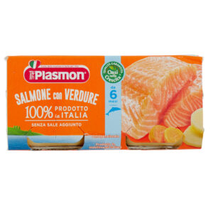 Plasmon - omogeneizzato salmone - verdure - 2x80g - PLASMON