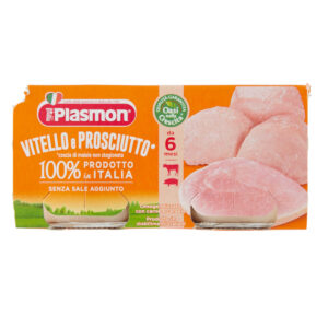 Plasmon - omogeneizzato vitello - prosciutto - 2x80g - PLASMON