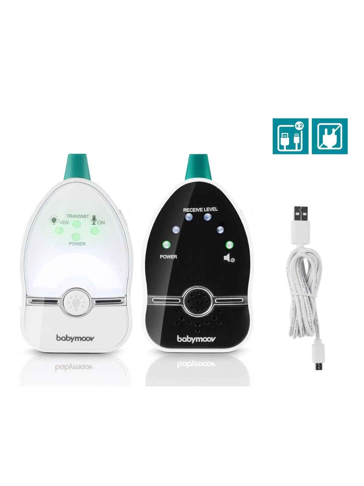 Babyphone audio easy care 2 + luce notturna - Babymoov