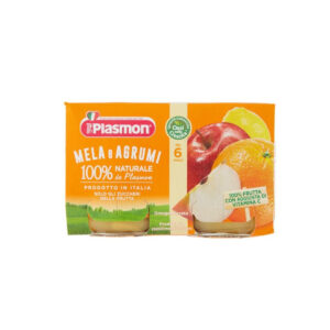 Plasmon - omogeneizzato mela - agrumi - 2x104g - PLASMON