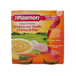 Plasmon - omo pappe vitello - verdura - riso - 2x190g - Plasmon