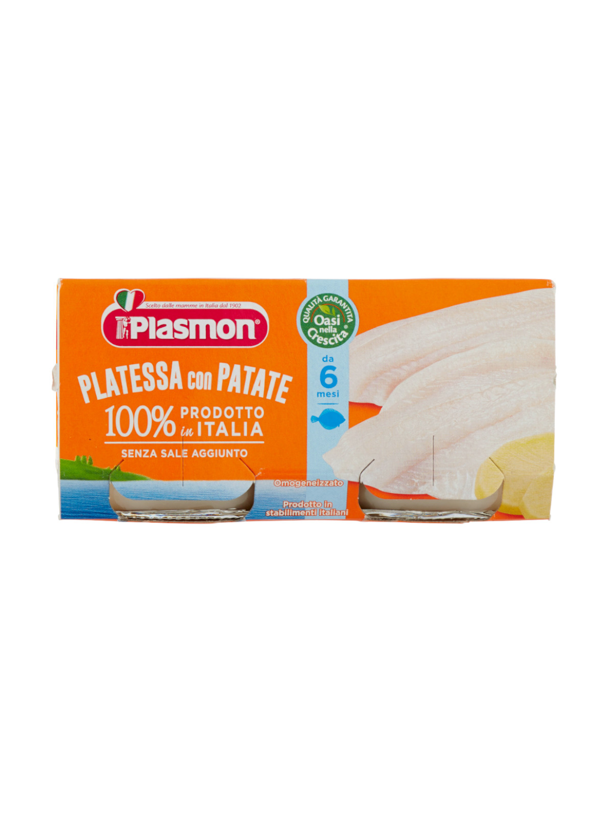 Plasmon - Omogeneizzato Platessa - 2x80g - Bimbostore