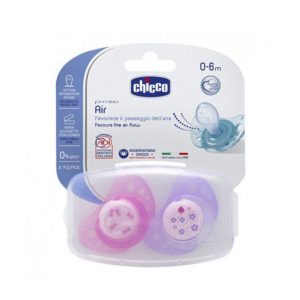 Succhietto air girl silicone 0-6 mesi 2 pz - Chicco