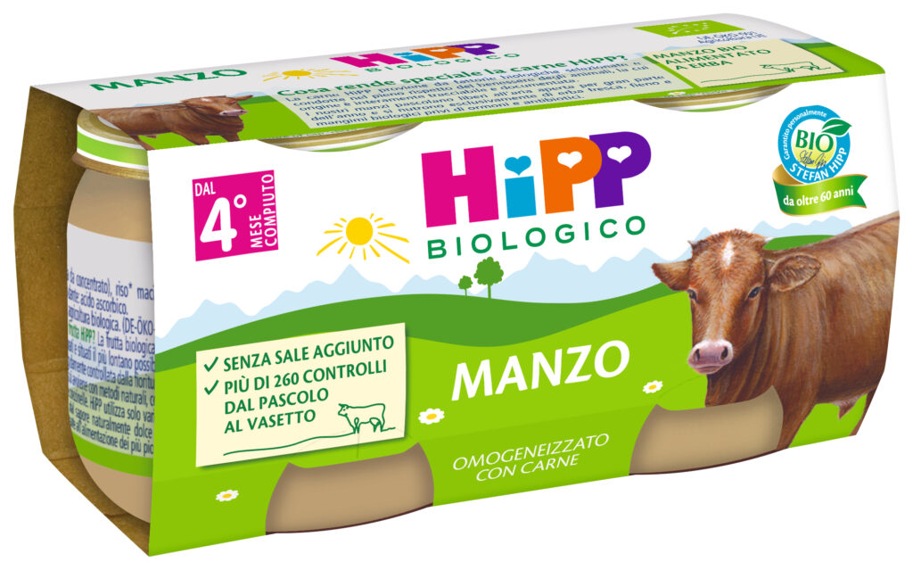 Hipp - Omogeneizzato Manzo 2x80g - Bimbostore