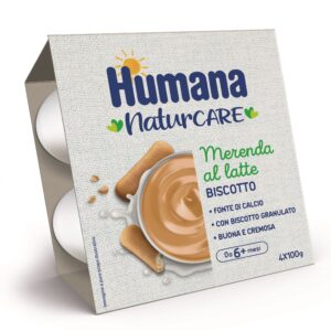 Humana merenda al latte biscotto 4x100 gr - Humana