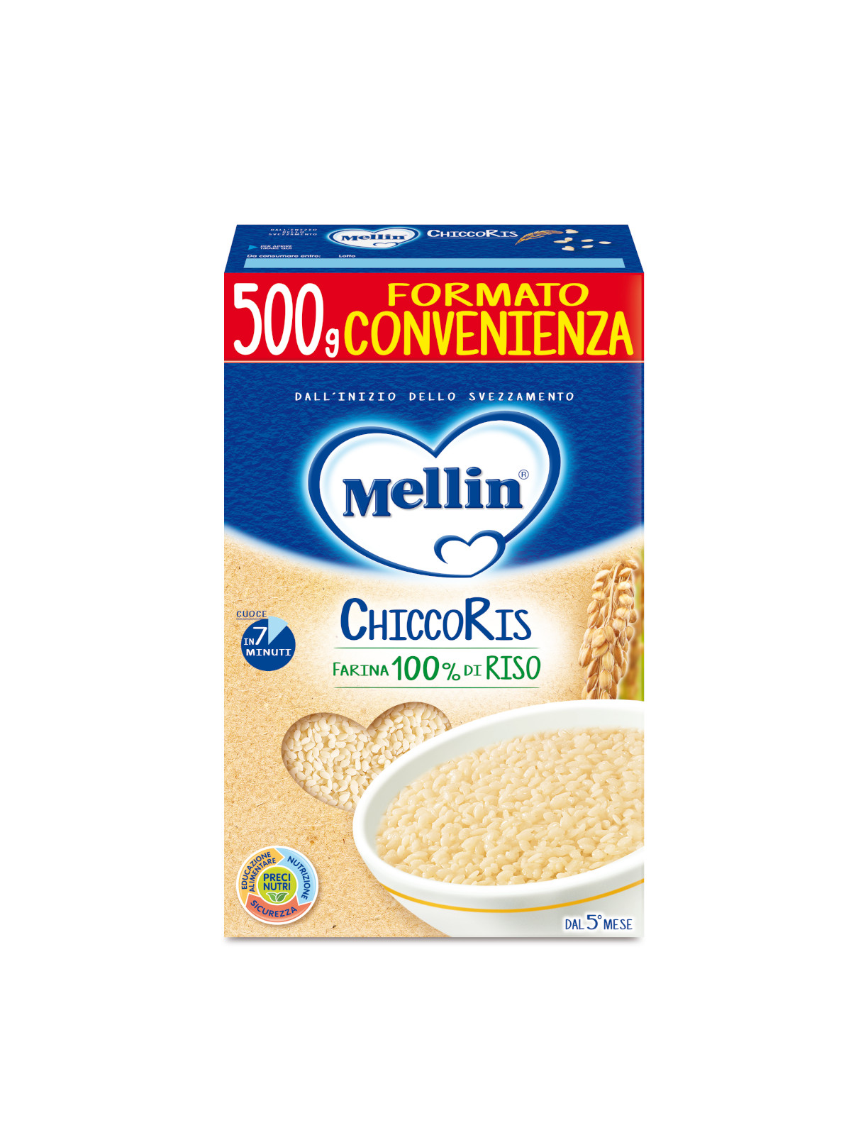 Mellin - pastina chiccoris 500 gr - Mellin
