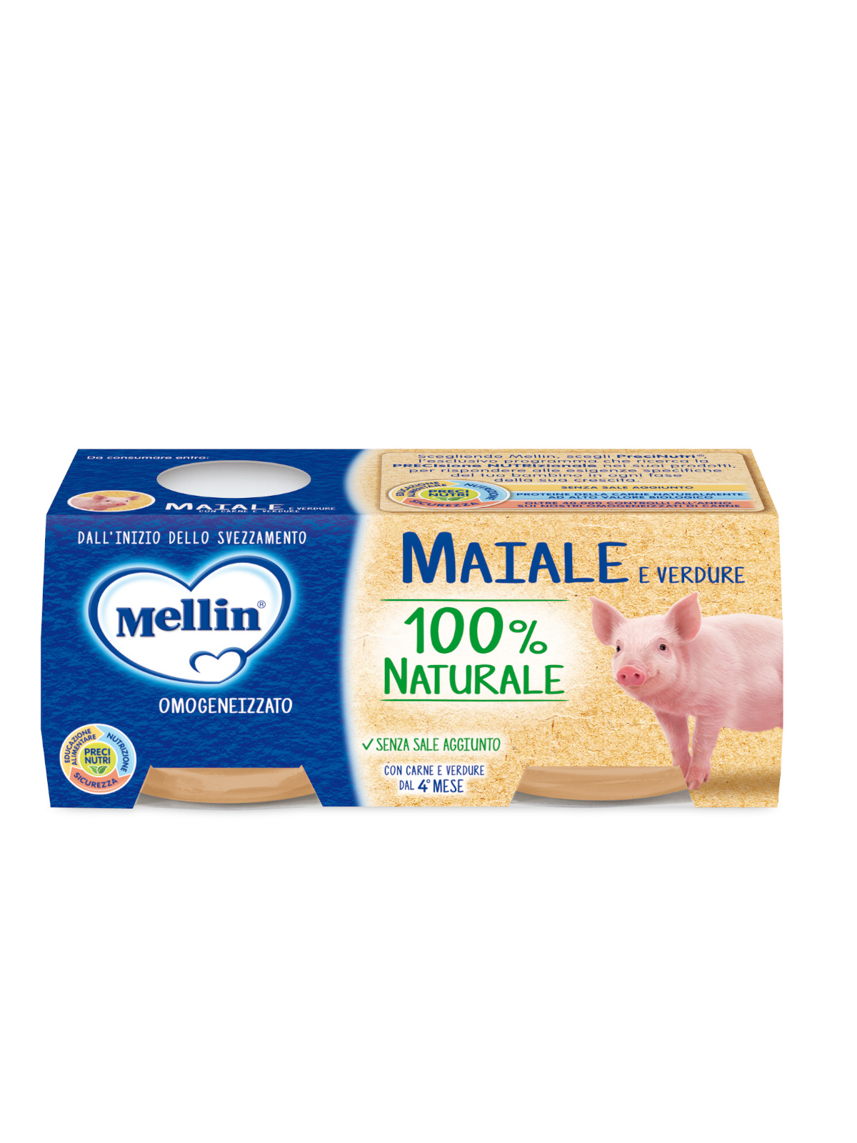 Mellin omogeneizzato prosciutto  2x80 gr - Mellin