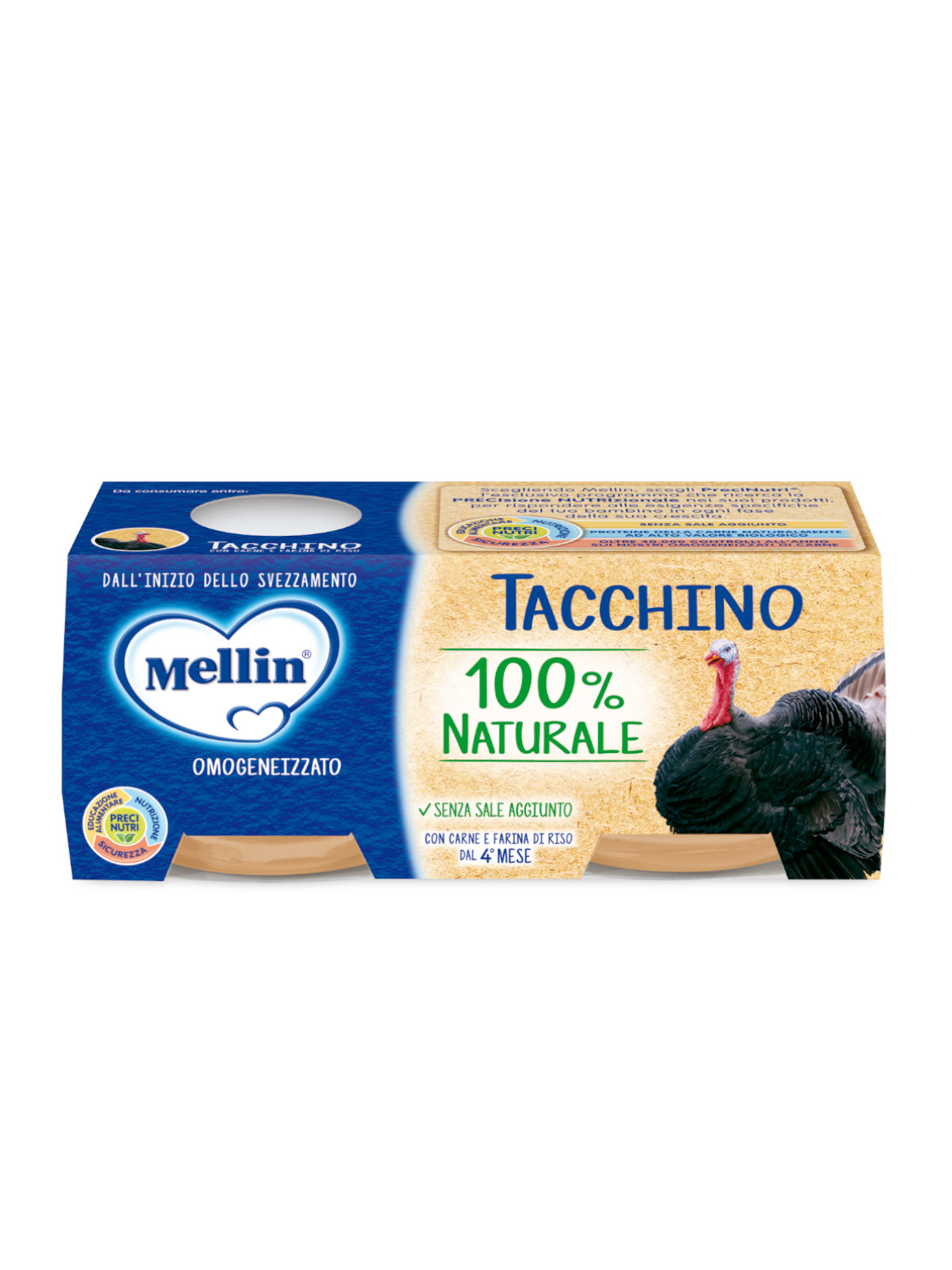 Mellin omogeneizzato tacchino  2x80 gr - Mellin