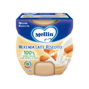Mellin merenda latte biscotto 2x100 gr - Mellin
