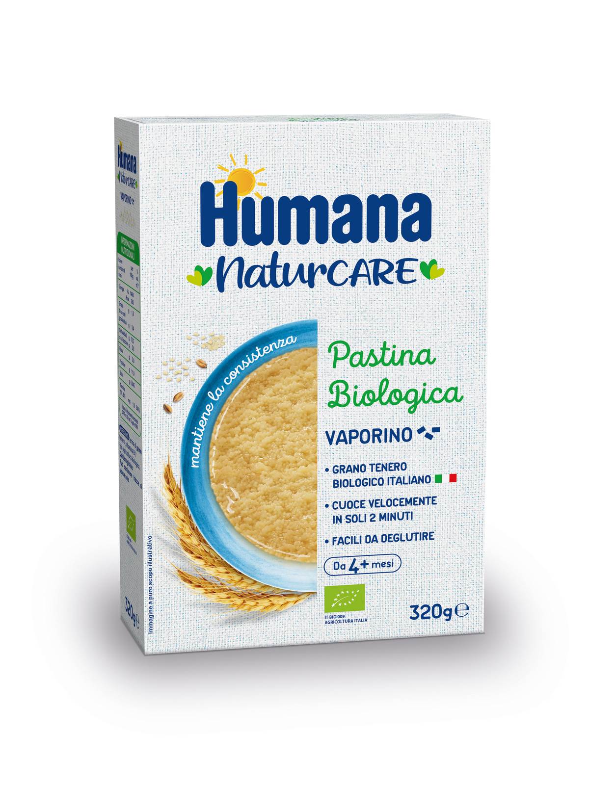 Humana pastina vaporino biologico 320 gr - Humana