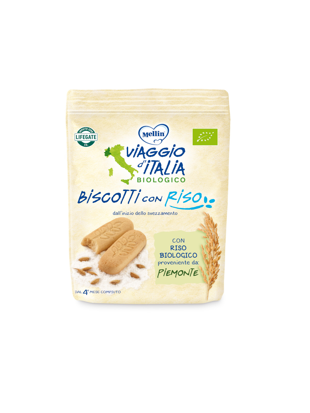 Mellin - bio biscotto riso 150 gr - Viaggio d'italia