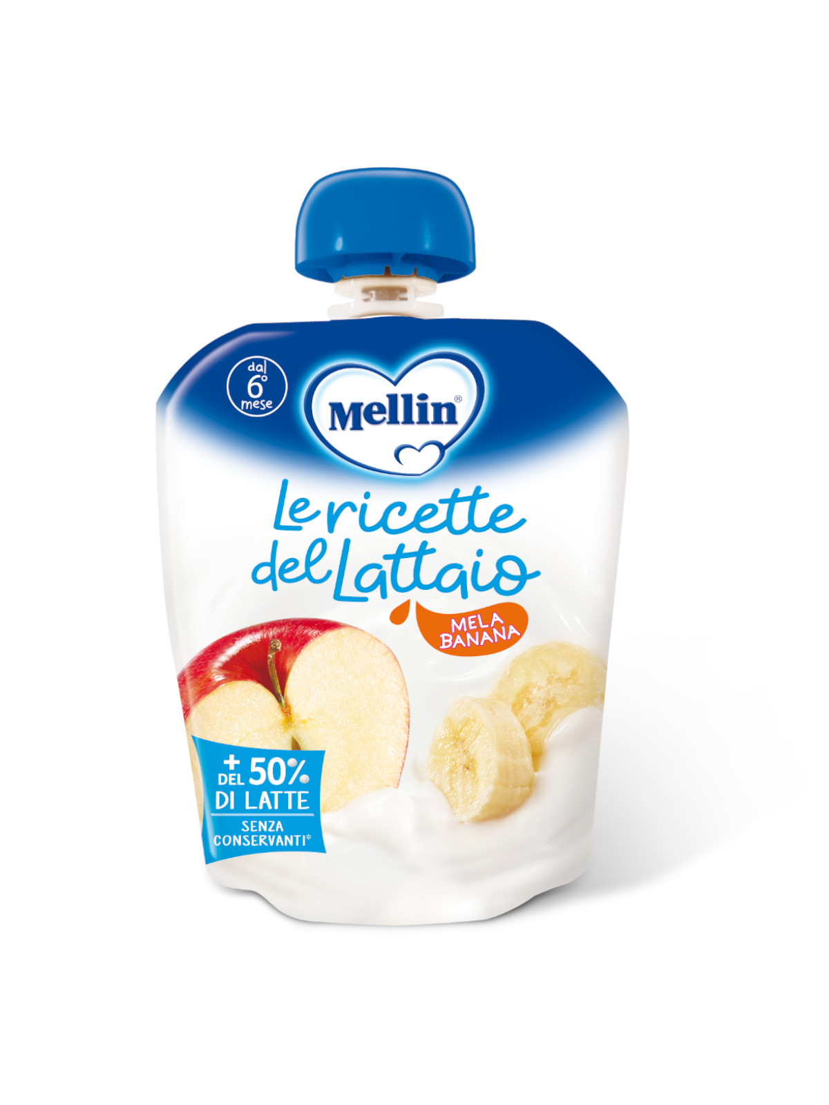 Mellin - pouch latte mela banana 85 gr - Mellin