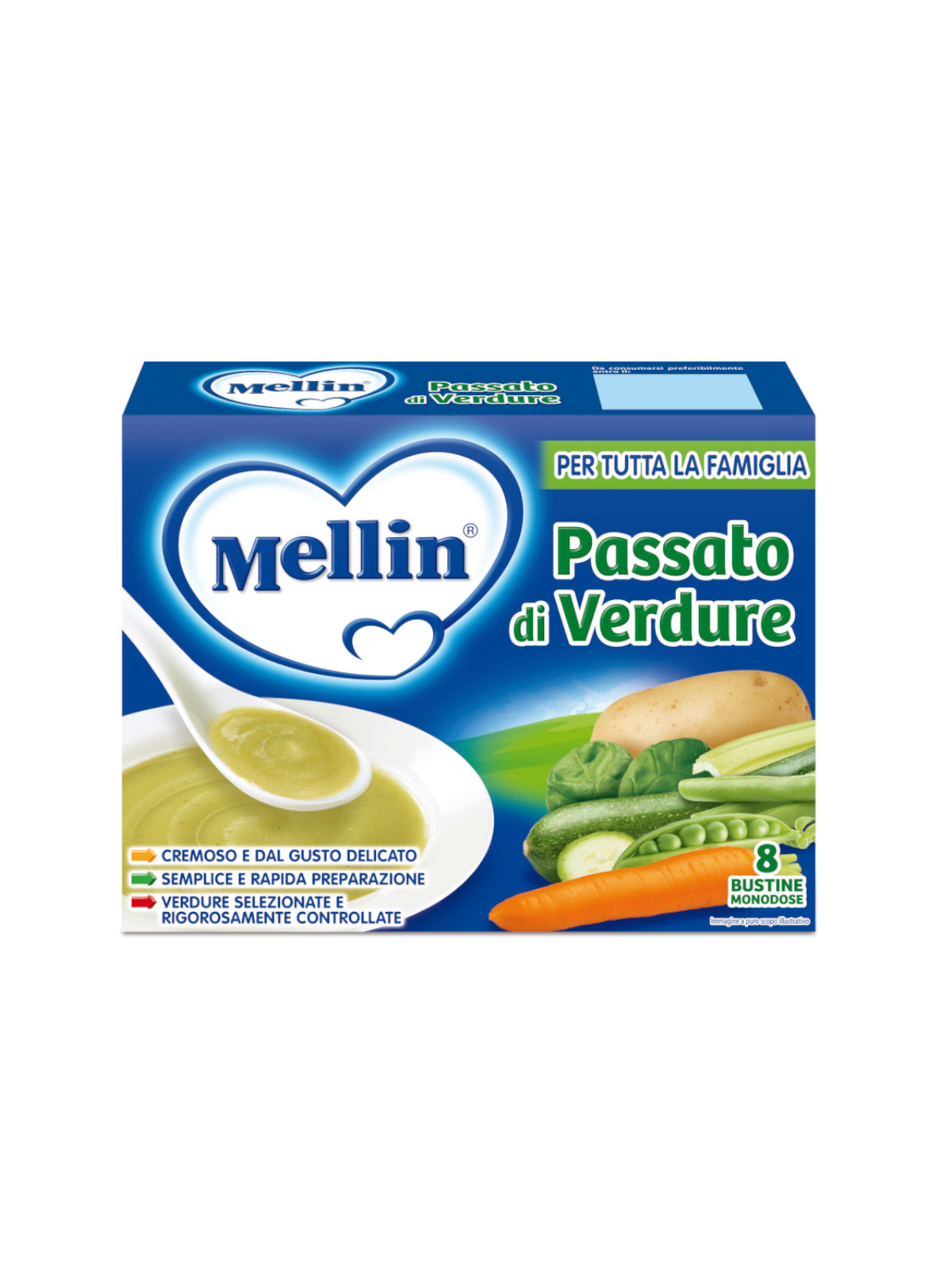 Mellin passato di verdura 8x13 gr - Mellin