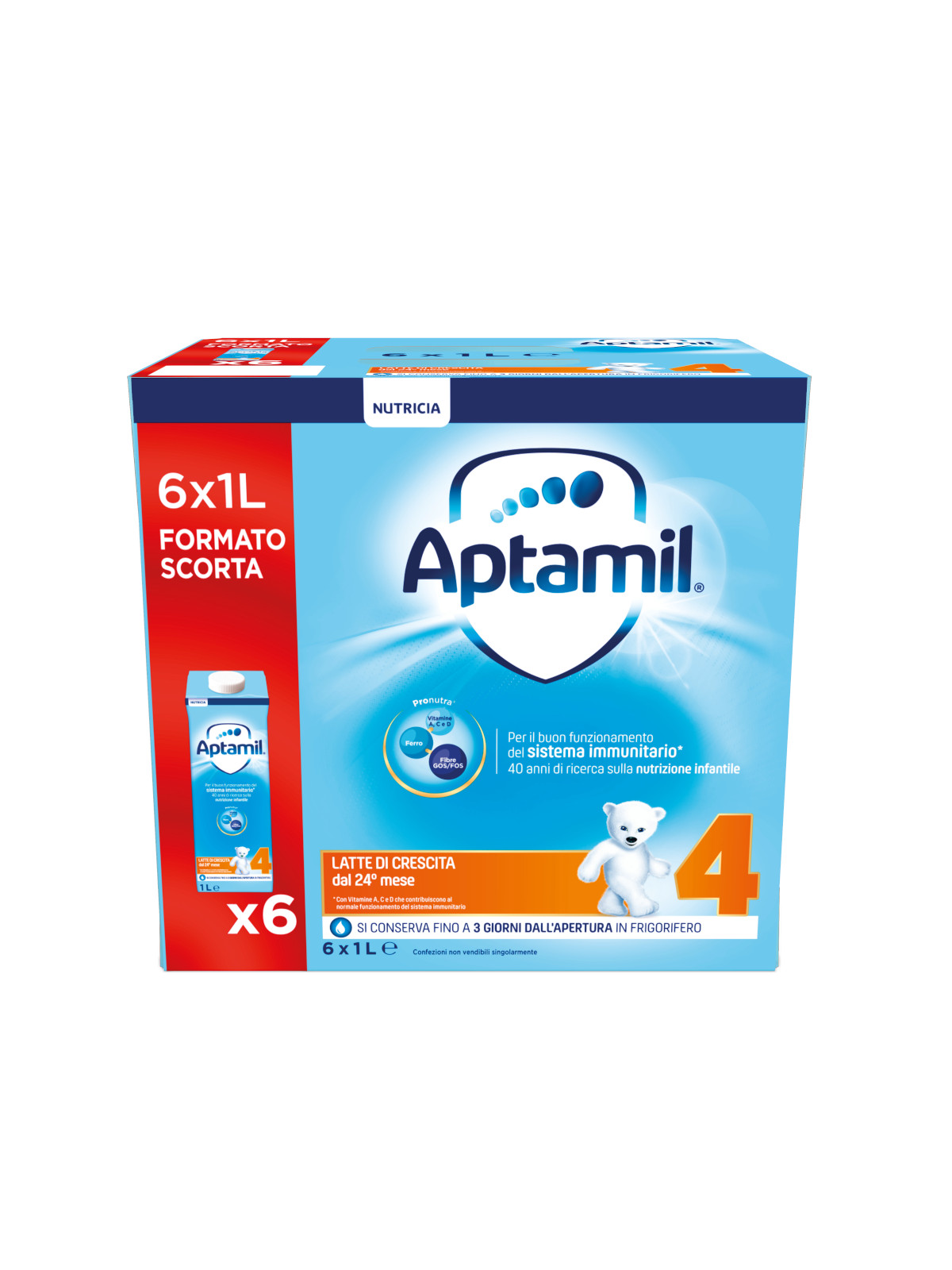 APTAMIL - Aptamil Crescita 4 6x1 lt - Bimbostore