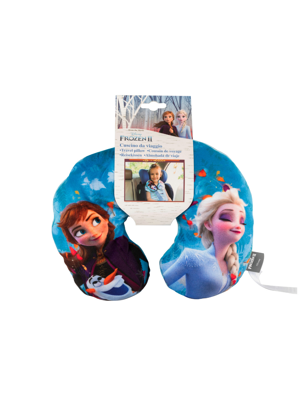Cuscino da viaggio Disney Frozen 2 27x23x9 cm - Bimbostore