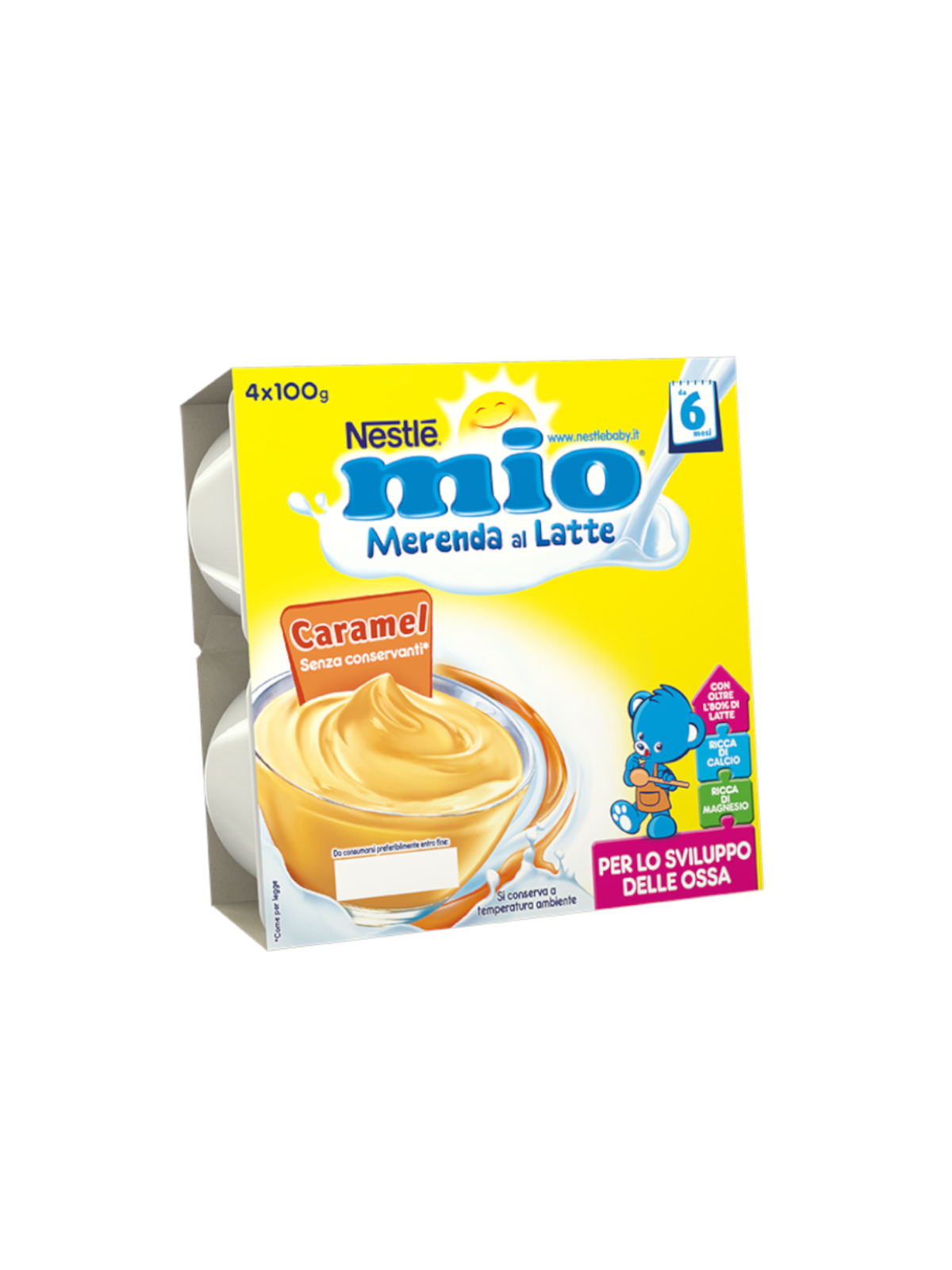 Nestle' - merenda lattea caramel 4x100 gr - Nestlé