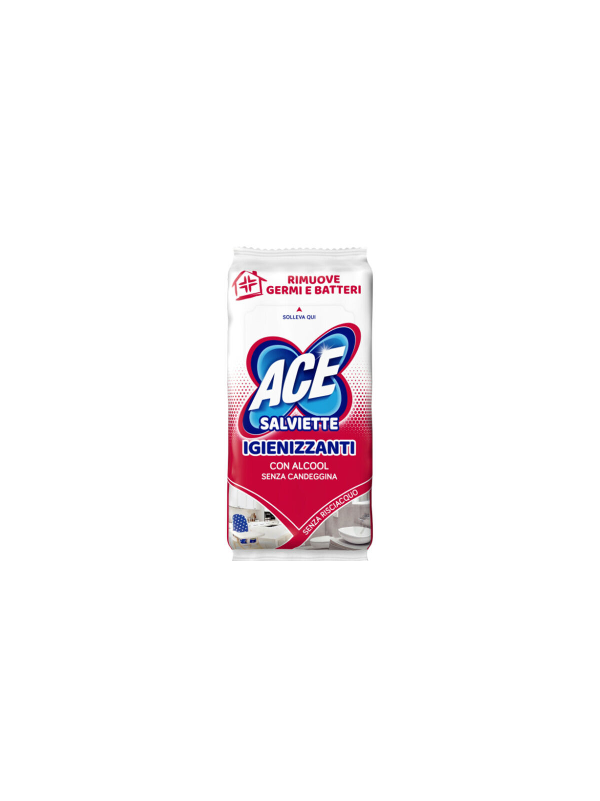 Ace - salviette igienizzanti con alcool 40 pz - Ace