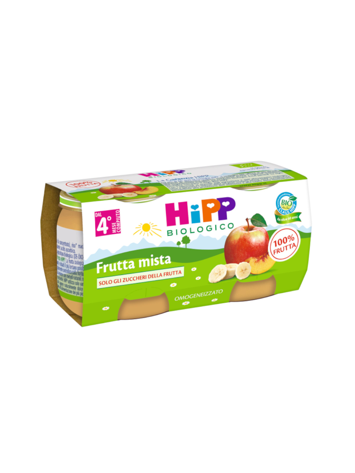 Omogeneizzato frutta mista 100% 2x80g - Hipp