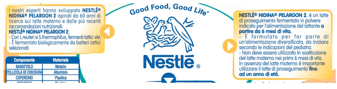Nestle' - nidina pelargon 2 800 gr - Nestlé