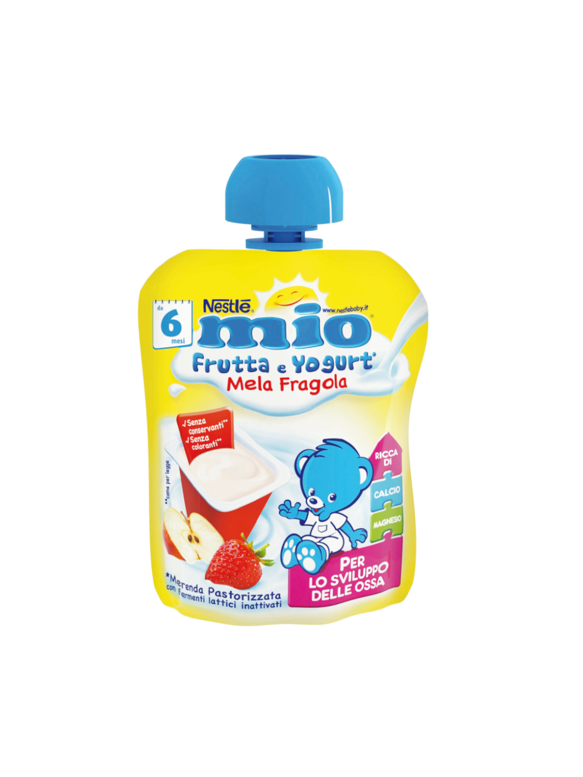 Nestle' - mio pouch yogurt mela fragola 90 gr - Nestlé