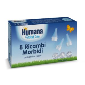 Humana baby care 8 ricambi morbidi per aspiratore nasale - Humana Baby