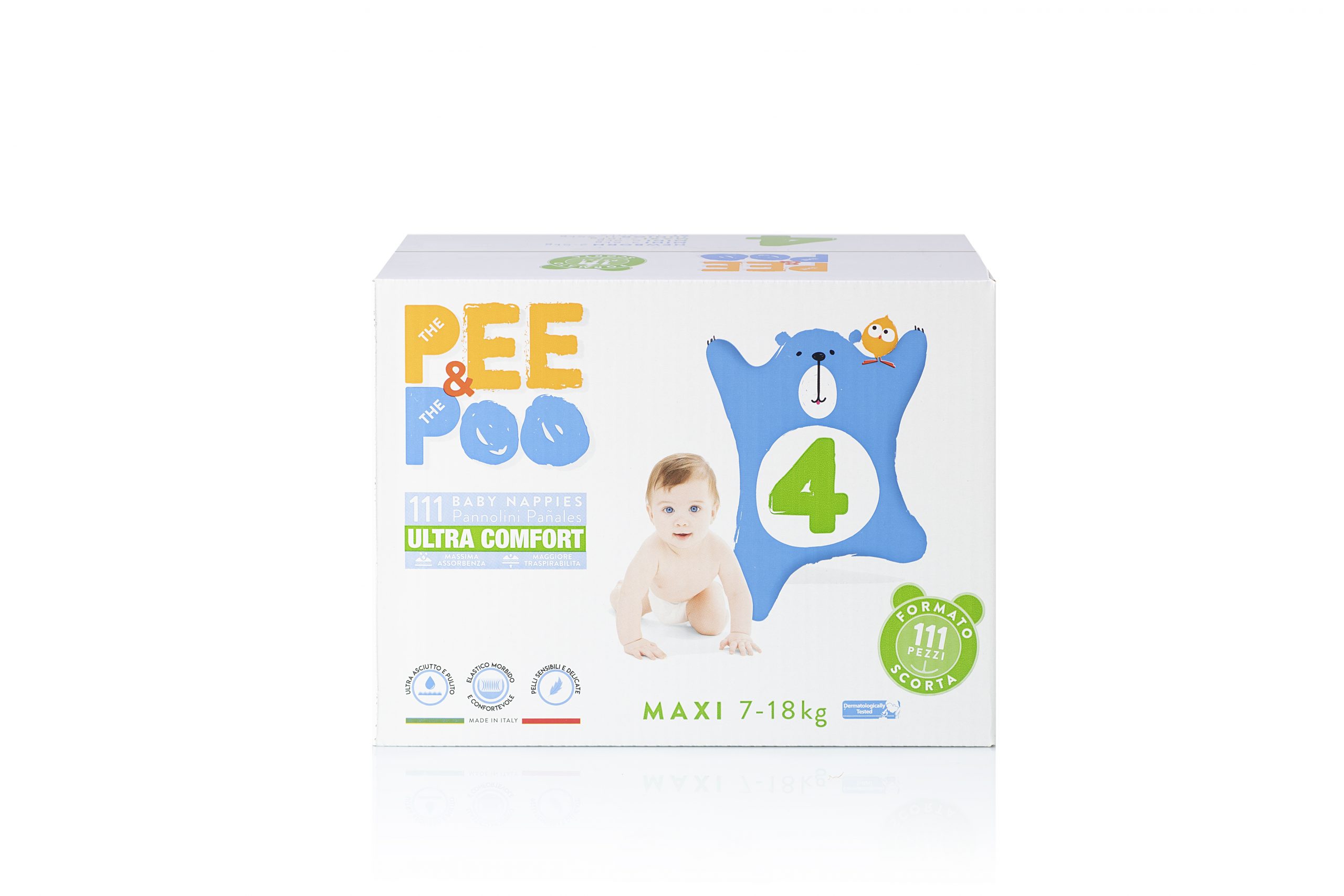 Pee&poo jumbo maxi taglia 4 - 111 pz - 