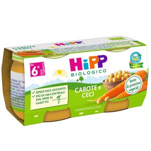 Hipp - omogeneizzato carote e ceci 2x80g - Hipp