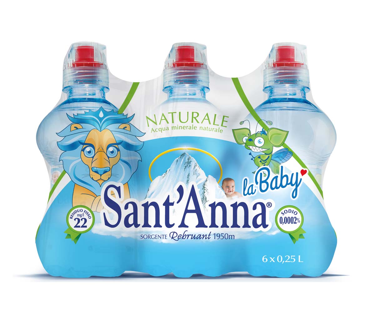 Acqua sant'anna nat 0,25 l p&amp;p - sorgente rebruant - Sant'Anna